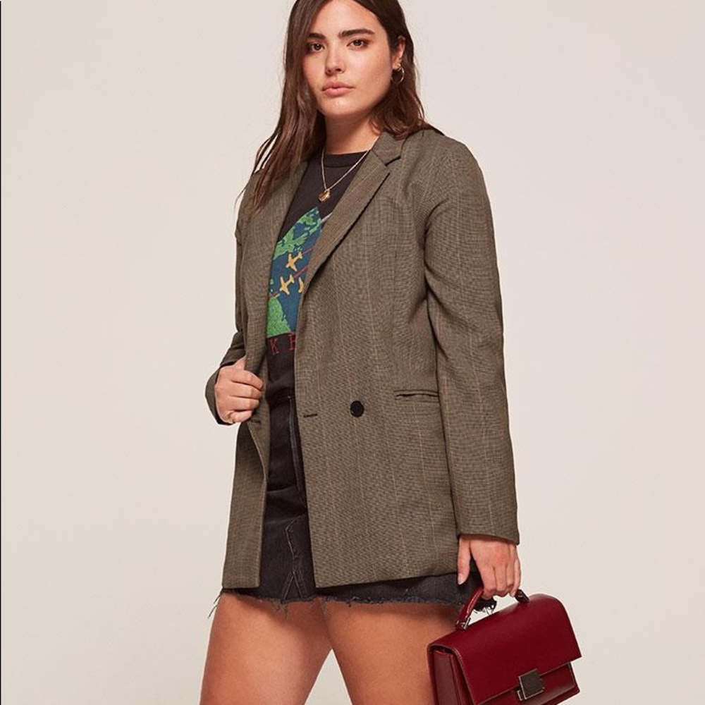 Reformation Gray Blazer